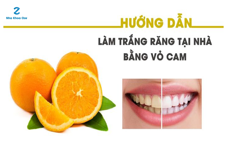 Vỏ cam cũng có thể làm răng trắng sáng